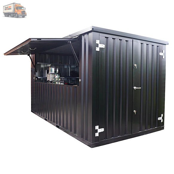 Containerbarpliable4x2metresnoirRAL9005-ink